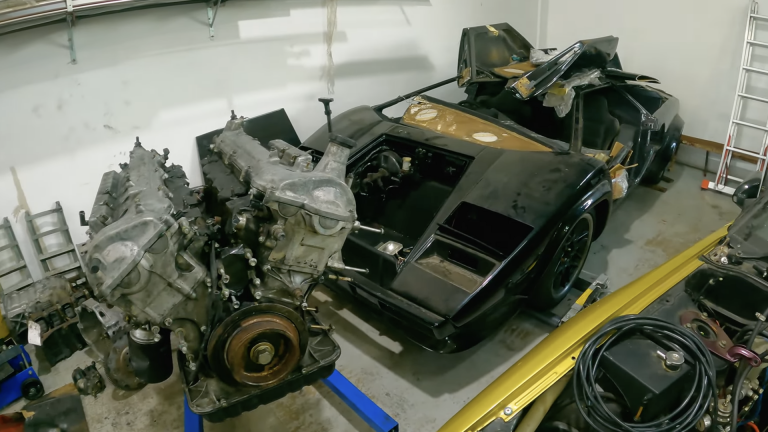 Toyota V12-Swapped Lamborghini Countach Clone Is a DIY Supercar Done Right